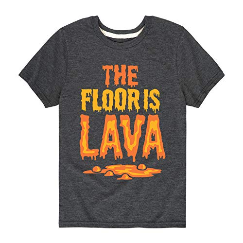Instant Message - The Floor is Lava - Youth Short Sleeve Graphic T-Shirt - Size Small