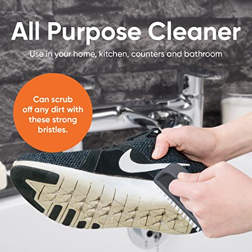 Superio Stiff Nail Brush With Handle 3 Pack Fingernail Scrub Cleaning Brushes For Toes And Nails, All-Purpose Cleaning Brush For Home, Kitchen, Work #TOP5