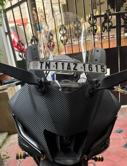 HARP MODZ® R15 V4 & R15 M Indonesian Bubble Visor Wind Deflector White Colour Transparent-image-12