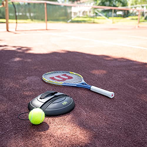 Elite Trainer Tennis Rebound Ball Set | Heavy Duty Power Base, No Filling Required | Three Tennis Balls, Long Elastic Rope, And Custom Mesh Bag | Premium Solo Training Equipment For Any Skill Level #TOP6