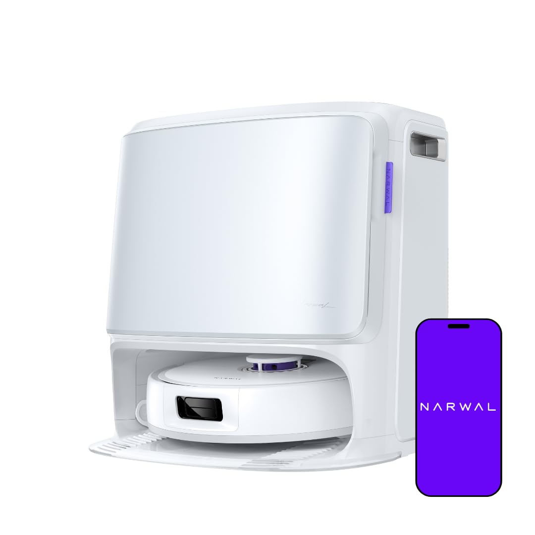 Product image of NARWAL Freo X10 Pro Robot 2-in-1 Vacuum and Mop, 11000Pa Suction, EdgeReach Mopping, Zero Tangle Technology, Self-Emptying with De-Tangling Side Brushes (2025)