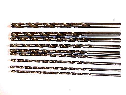 JVJ 9-Piece 4–10 mm HSS Cobalt Drills, 200 mm Length, Spiral Drill Bit for Drilling 2 JVJ 9-Piece 4–10 mm HSS Cobalt Drills, 200 mm Length, Spiral Drill Bit for Drilling - Image 2