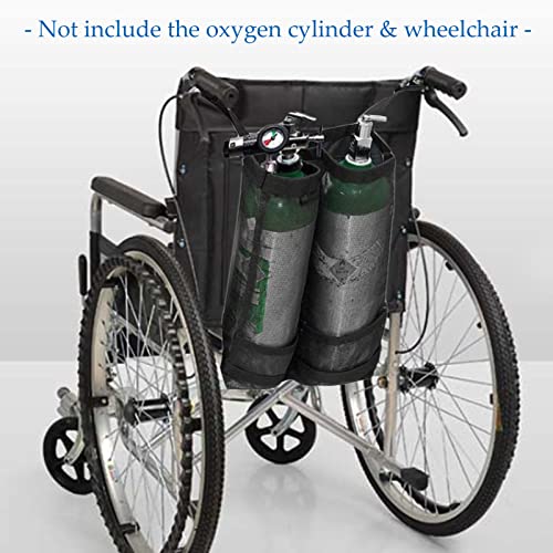Wheelchair Oxygen Cylinder Bag - O2 Tank Carrier Backpack Holder For"D" And"E" Cylinders Bottle, Dual And Portable #TOP2