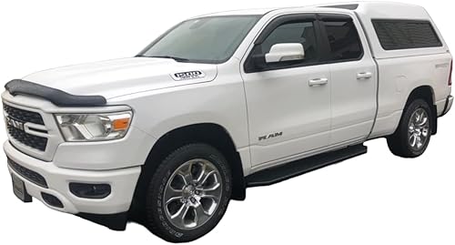 Miniatura 2 de 2019-2023 Deflectores de visera lateral con cinta adhesiva para ventana lateral para Dodge RAM 1500 Quad cab solo 2019 2020 2021 2022