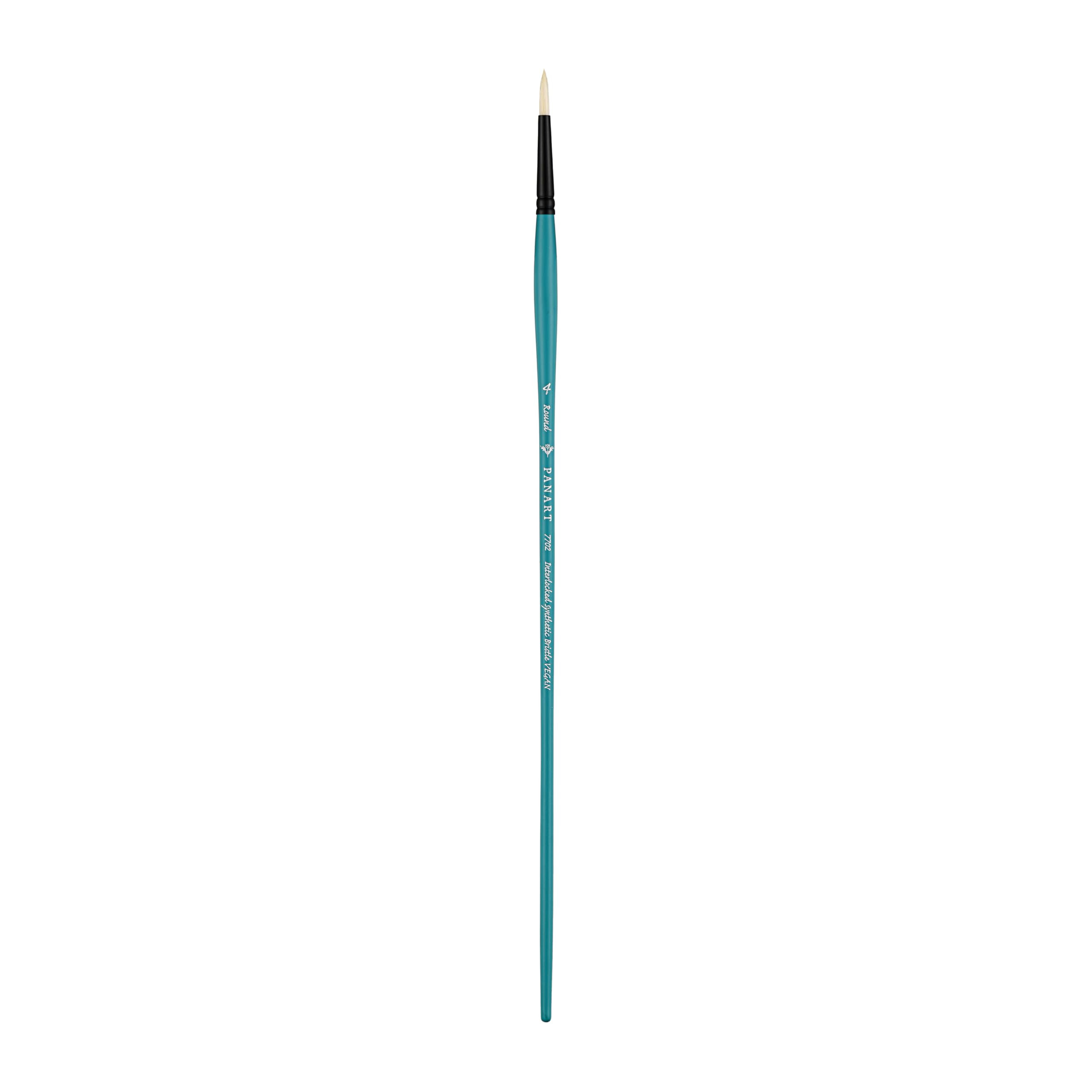 Pan Art Bristle Round No. 04 – Detail & Wash Brush for Oil Paints – Premium Brush for Artists Paintbrush for Fine Art, Craft & Illustration – 1 Unit