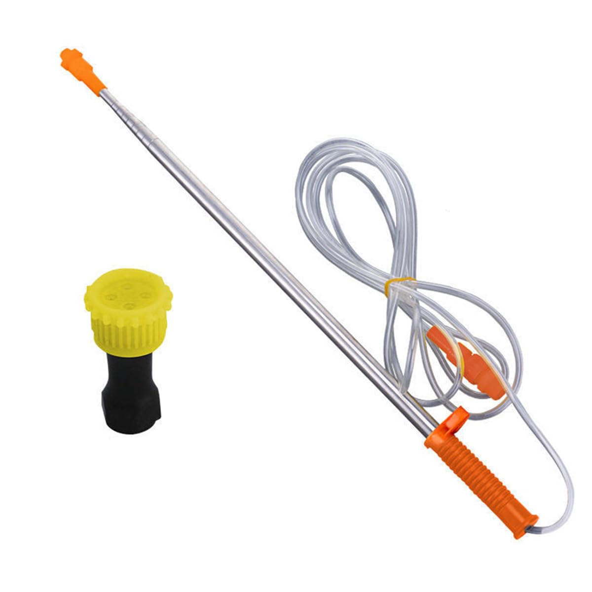 Sprayer Rod-Telescopic Spray Extension Rod Agricultural Water SprayWand Long Reach Sprayer for Home Gardeners and Yard Long Reach Stainless Steel Tool