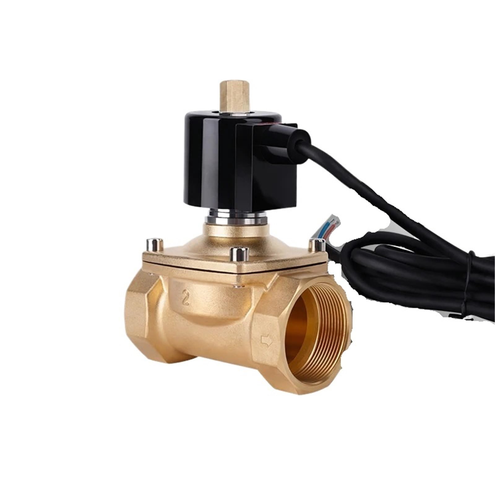 Uyqukggpsn 2 " Normally Open Underwater Solenoid Valve Brass Waterproof Dn50 Electric Control Water Valve 12V 4V 20V(Epdm-Seal_110vac)