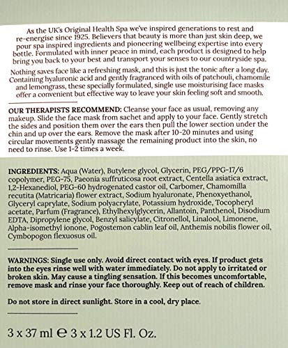 Champneys Health Spa Moisturising Face Masks, 111 ml (Pack of 1) - Image 4