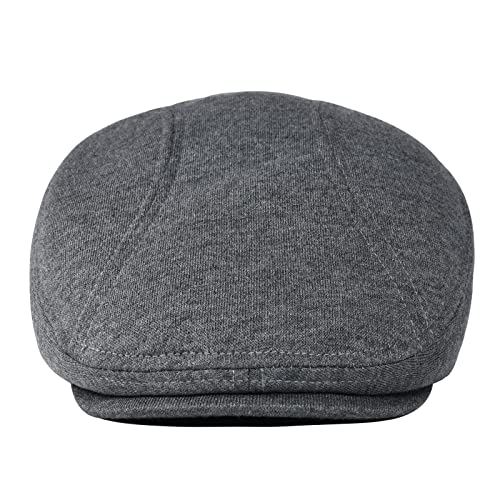 Image of Cotton Newsboy Hats for Men Adjustable Flat Cap Irish Fitted Cap