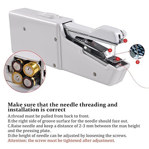 Handheld Naaimachine, Mini Draagbare Naaimachine voor Thuisgebruik Handmatige Sartorius - Image 4