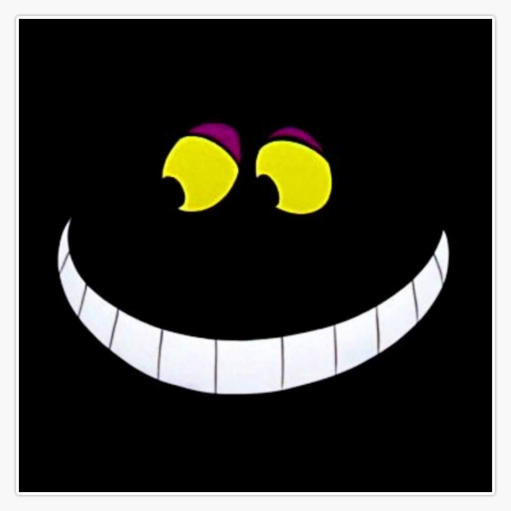 Amazon.com: Cheshire Cat Grin - Adhesivo de vinilo impermeable