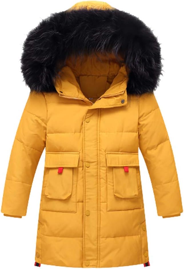 Ding Dong Kid Boy Winter Hooded Fur Down Parka Jacket Puffer Coat