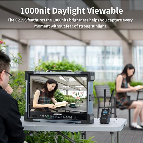 Image of ANDYCINE C215S 21.5 Inch Ultra Bright 1000nit 3G-SDI 4K HDMI Desktop Broadcast Monitor with Alumunium Case Enable the Awaveform,3D LUT Professional Color Calibrate Director's Monitor