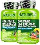 NATURELO Mens Multivitamins for Men 50+ - One Daily Multivitamin for Men with Vitamins, Minerals & Organic Whole Foods, Boost Energy & Health, Non-GMO, 120 Vegetarian Capsules