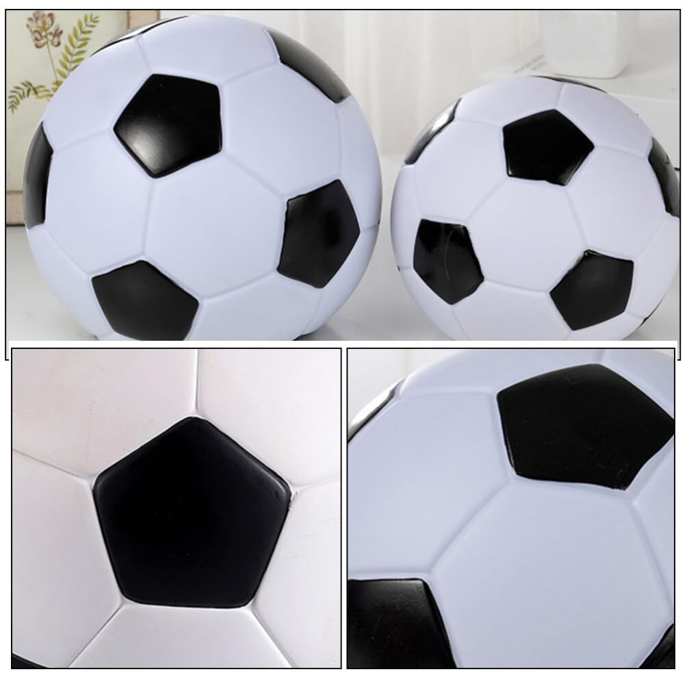 TOYANDONA 2pezzi Salvadanaio da Calcio Salvadanaio Decorativo Forma di Pallone da Calcio per Ragazzi e Ragazzo Ragazza Ragazza Decorazione per Camera da Letto e Scrivania