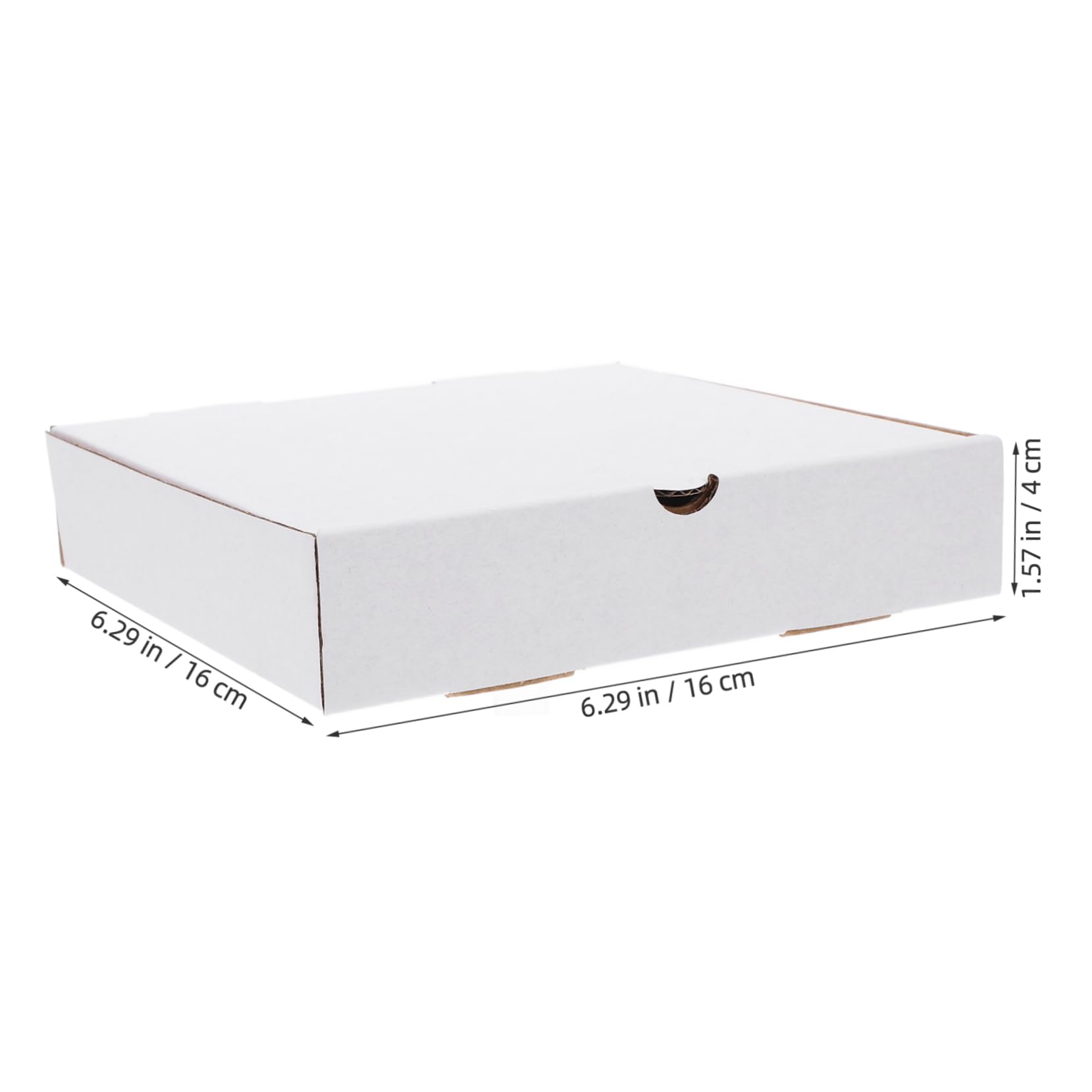 VALICLUD 30pezzi Scatole Per Pizza in Cartone Ondulato Bianco Kraft Pz Resistenti Al Grasso Contenitori Riutilizzabili Per Pizza Da Asporto Torte Biscotti