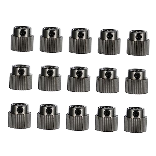 Luxshiny 15pcs Stainless Steel Gear Extruder Teeth Feeder Printer Accessory Parts for Mkum Extrusion Wheel