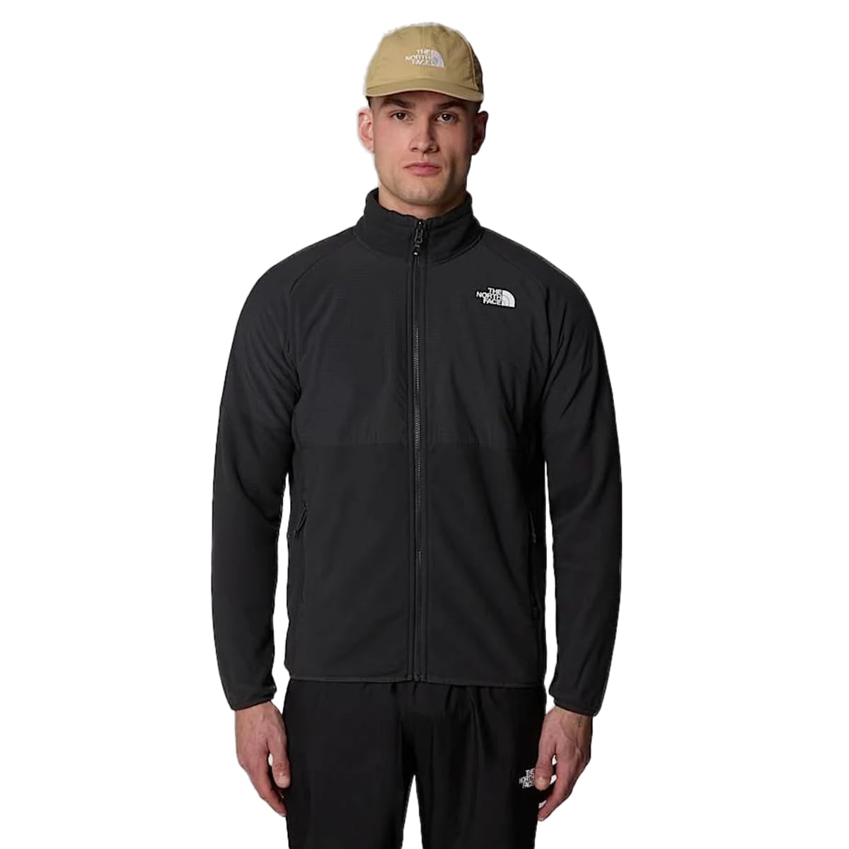The North Face Fleece Zip-Up Jacket Men's Black Medium