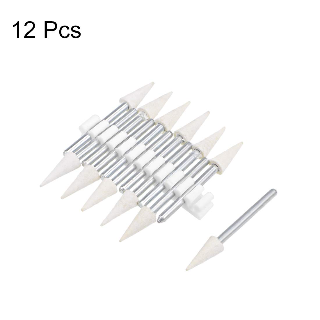 Wool Felt Polishing Bits - 12 Pack -4