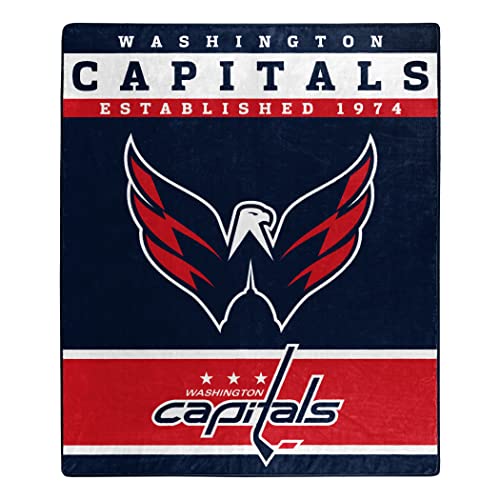 NORTHWEST NHL Polyester Raschel Throw Blanket 50X60, Washington Capitals