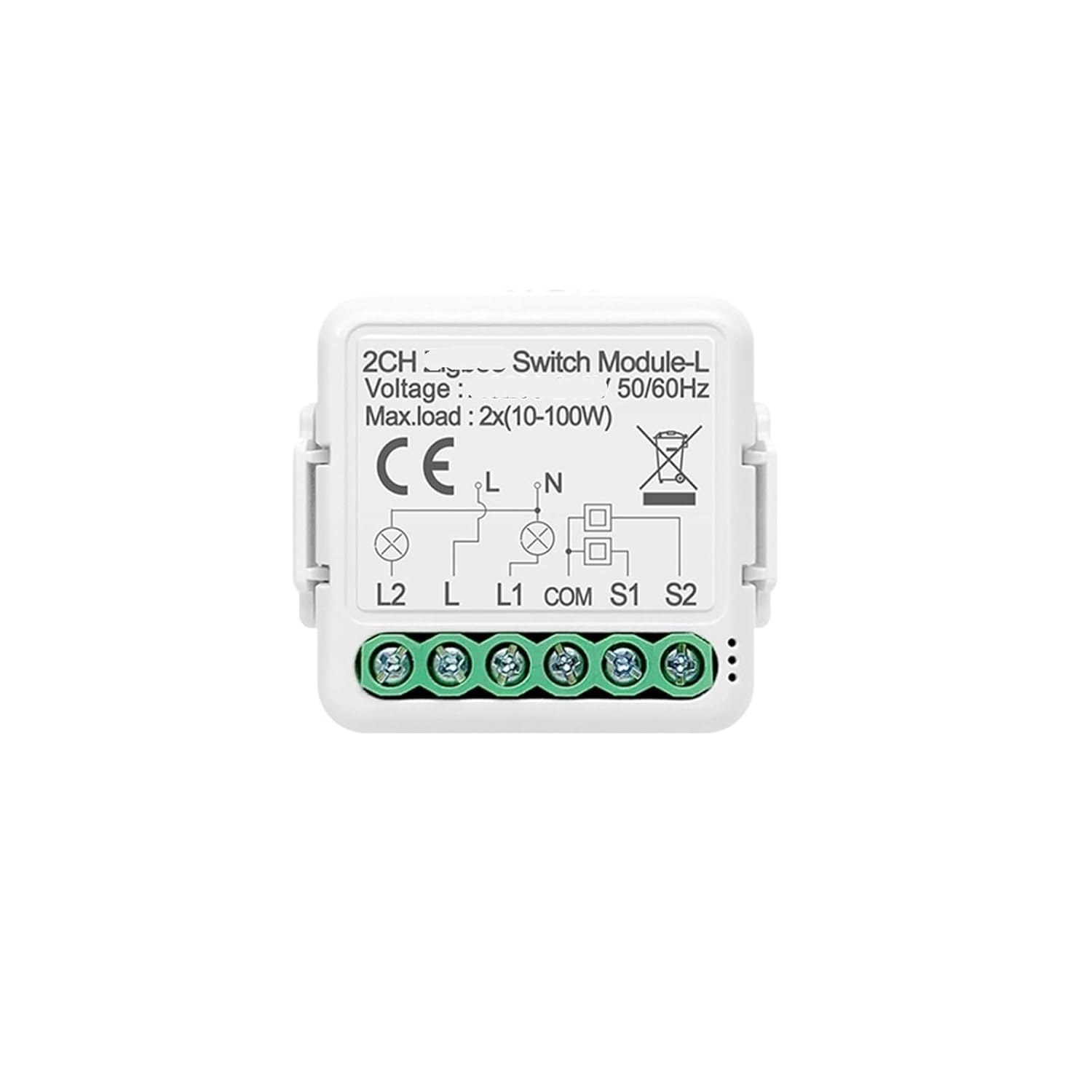 1 Pcs 3.0 100-240V 50/60Hz Smart Light Mini Switch Module 1 2 3 Sets(3 Gang No Neutral)