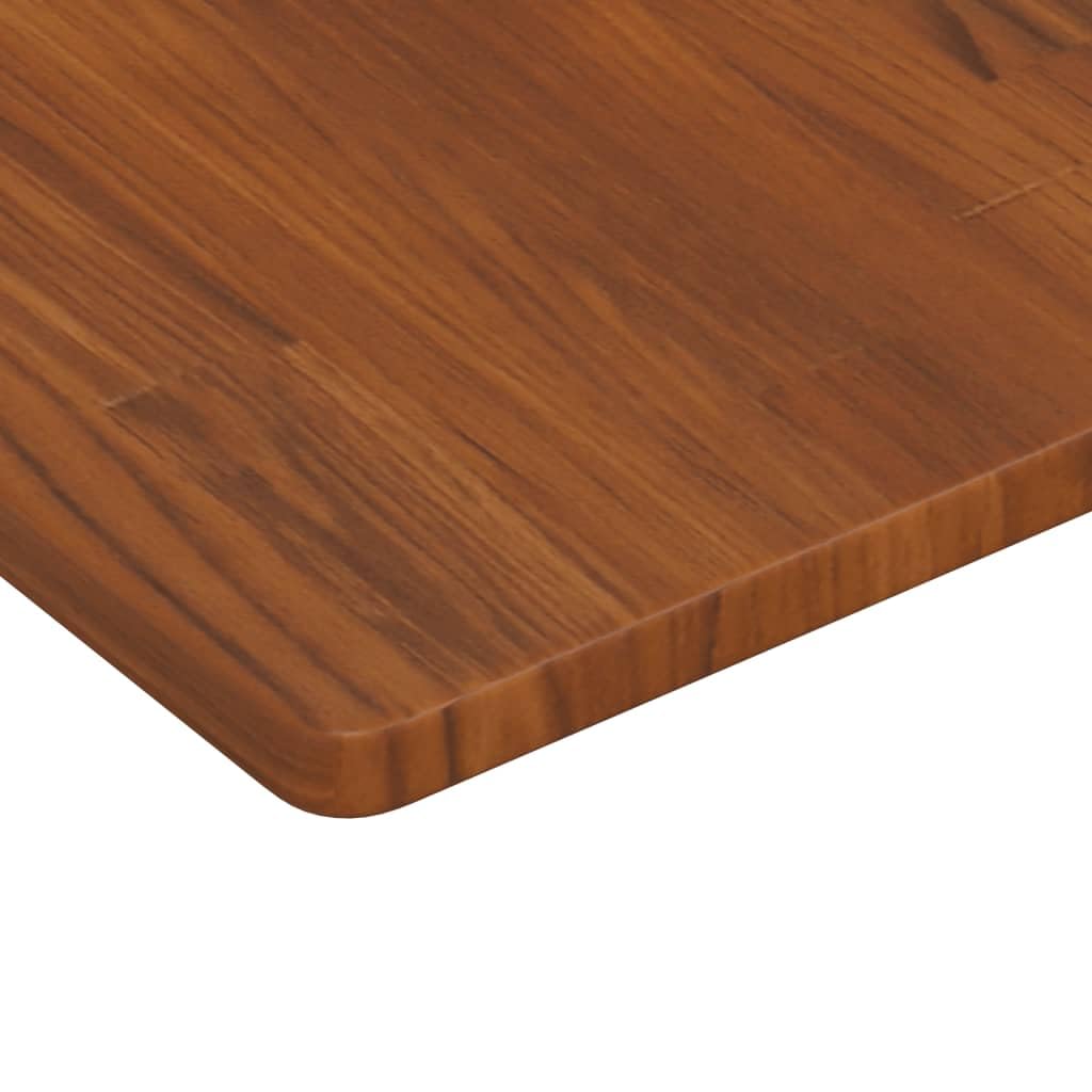 Piano lavabo in legno di rovere massiccio con supporto in acciaio, trapezoidale, 50 x 50 x 2,5 cm, portata fino a 100 kg, salvaspazio, per bagno, montaggio a parete