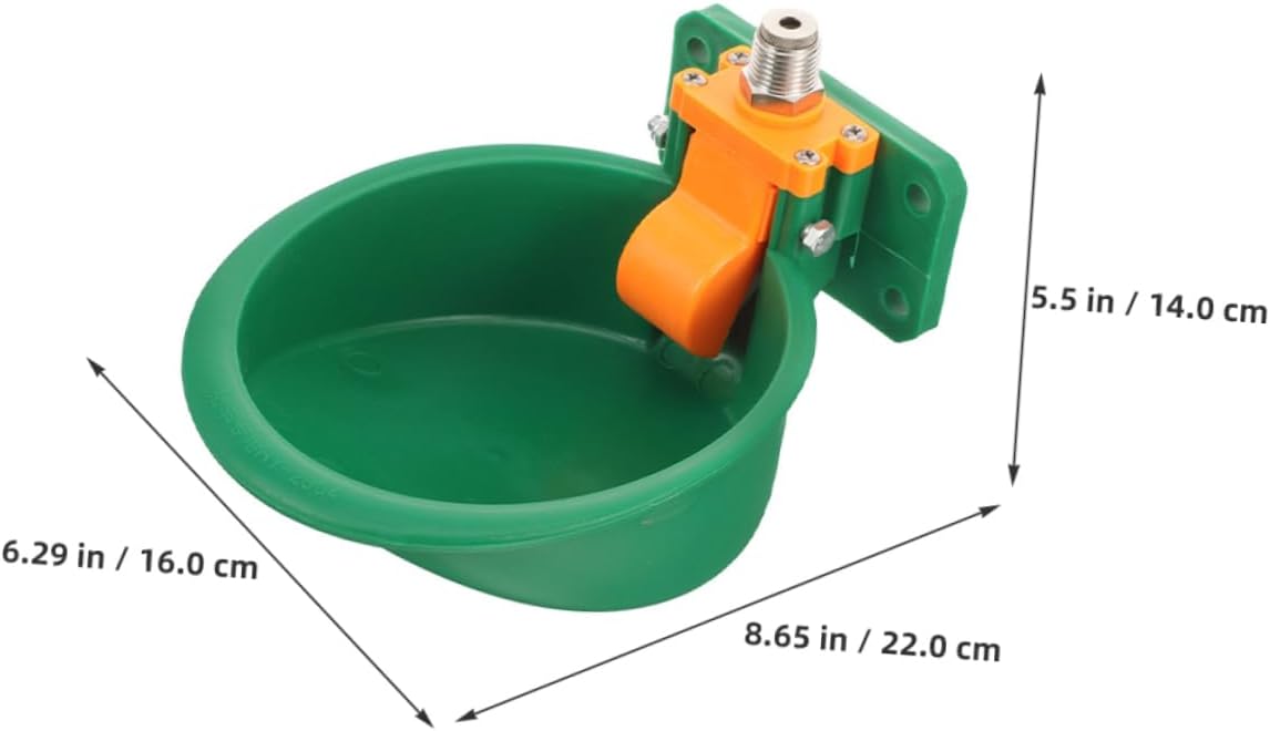 BESPORTBLE 2Pcs Automatic Goat Sheep Drinking Bowl Durable Plastic Farm Animal Waterer Easy to Install Livestock Water Dispenser for Cattle Sheep Versatile Outdoor Use
