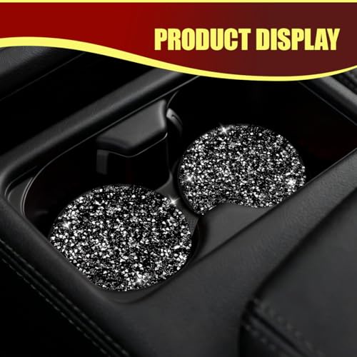 2PCS Portavasos para Carro con Diamantes, 2.82 in miniatura 6
