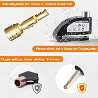 REAPP Bremsscheibenschloss mit 110-dB-Alarm, Hochsicheres Motorradschloss – Ansicht 7