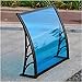 Front Door Canopy Outdoor Awning Drzwi markizy markizy, przedni baldachim markizy weranda dachowe blachy z poliwęglanu UV. Osłona ochronna Osłona przeciwzadnicze obudowy z plastikowym wspornikiem stal