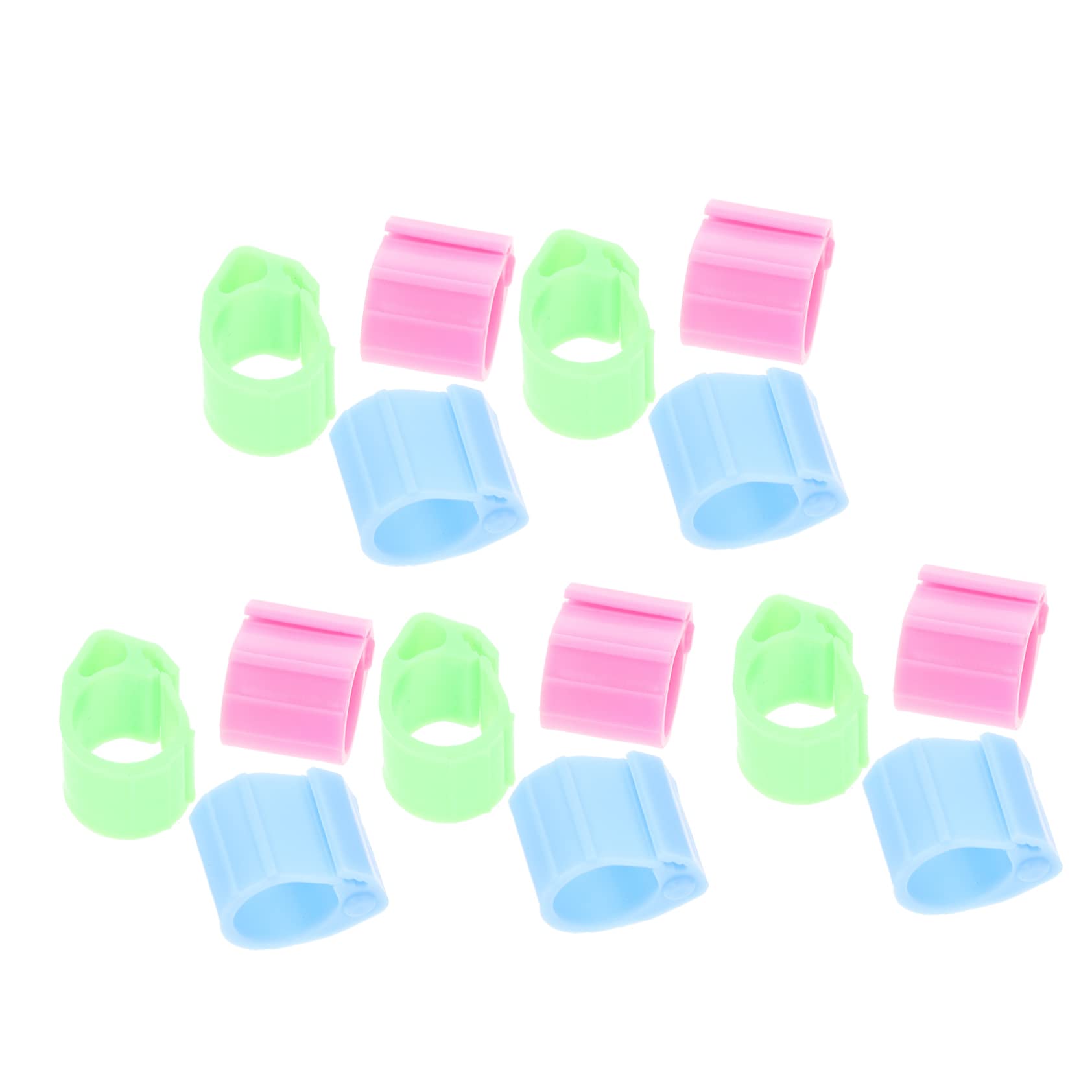 Anneaux de marquage pour pigeons Mipcase bagues plastique clipsables résistantes