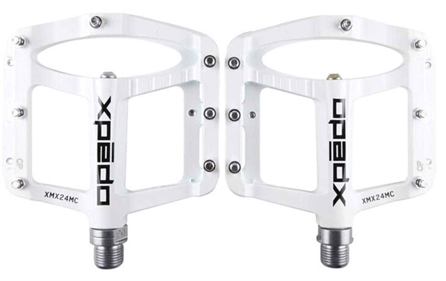 YMYGBH Pedali Flat MTB Magnesio MTB Bike Bianco Bicicletta Pedali 243g 5Colors (Color : No 3)