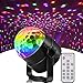Disco Party Lights, Sound Activated Strobe Light Stage Light with Remote Control, 6 Colors RGB 7 Modes Disco Ball Light, Strobe Lamp for Home Room Dance Parties Bar Karaoke Xmas Wedding Show Club