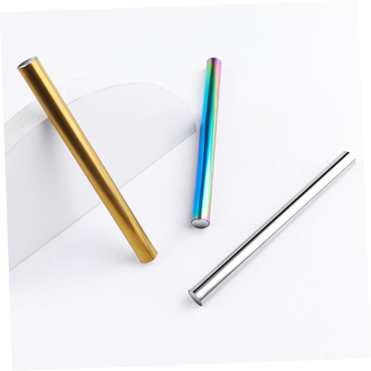 FRCOLOR 9pezzi Per Unghie Cat Eye Magnetici Inossidabile Per Nail Art Per Manicure Design Cilindrico Per Gel Unghie Eye