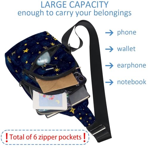 Bolsa de pecho para mujer impermeable estilo bohemio y mochila cruzada de viaje 6