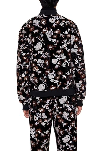Forever 21 Men's Sequin Floral Bomber Jacket4