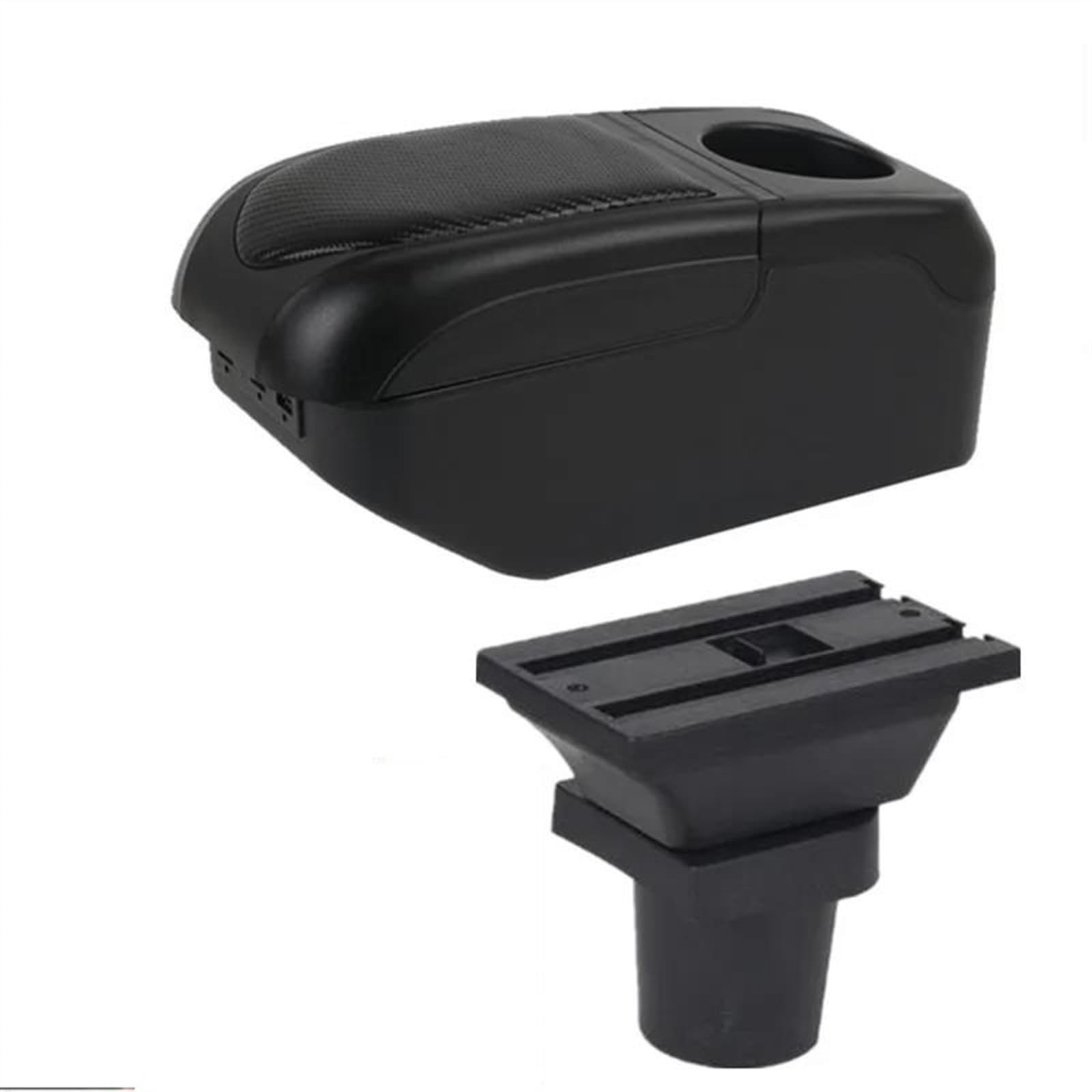 Noheeu Black-Black Car Armrest Central Storage Box Dedicated Retrofit Accessories For Colt Plus