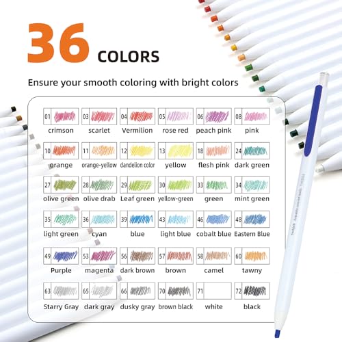 TIJOPOP Mechanical Colored Pencils,3.0mm 36-Color Erasable Mechanical Pencil Set with Sharpener and case,Ideal for Writing,Drawing and Painting Supplies — view 4