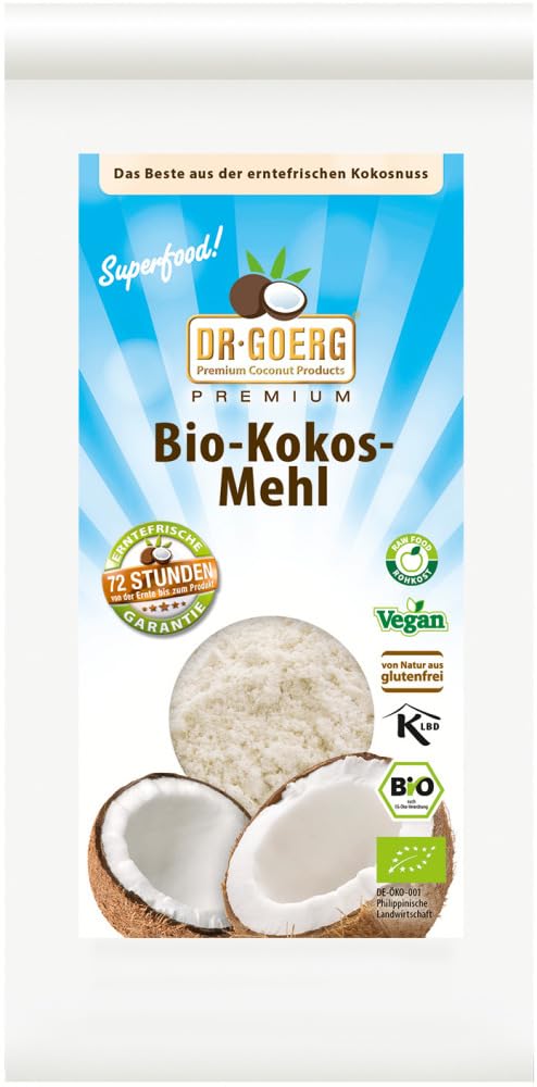 Premium Bio-Kokosmehl 6 x 600 g