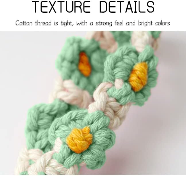 Miniatura 3 de WALXINK Handmade Wristlet Keychain for Women with Key Ring Macrame Lanyards for Keys Sturdy Keychain for Car Keys