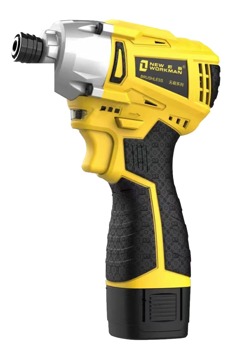 16V Brushless Cordless Screwdriver Kit, 120Nm Max Torque, 0-3000 RPM & 4000 BPM, 2×2.0Ah Li-ion Batteries with Fast Charger, Electric Impact Driver Power Tool Combo Kit