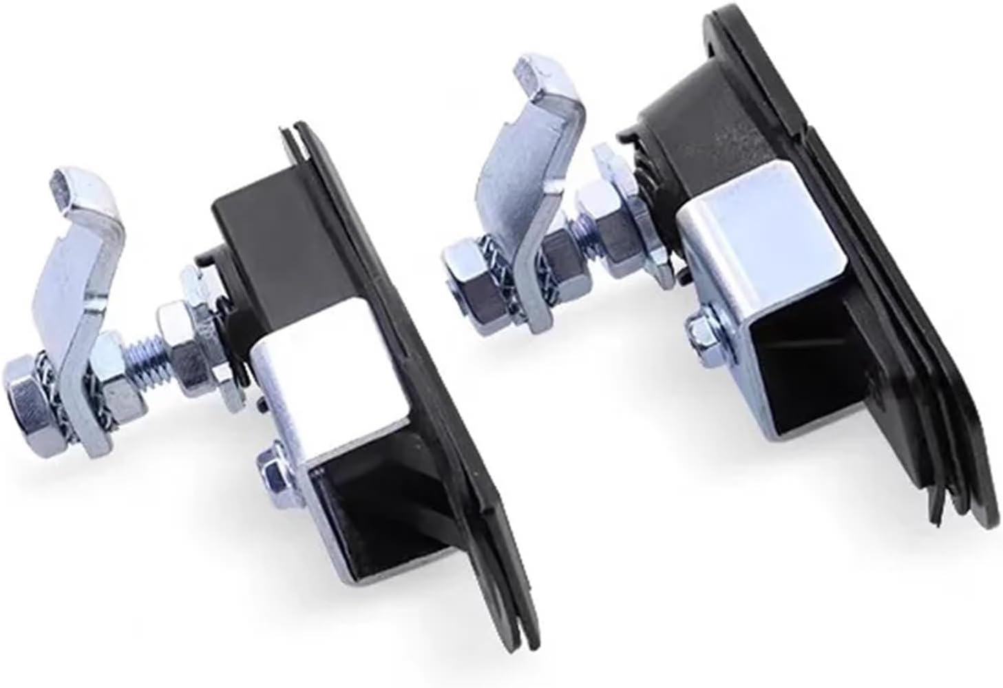 2pcs Zinc Alloy MS726 Cabinet Door Push Button Industrial Distribution Box Plane Lock Flat Locks(2pcs-Zinc-726-1)