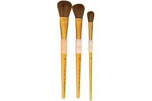 Ultra Fine Detail Mop Art Paintbrushes 3-Pack