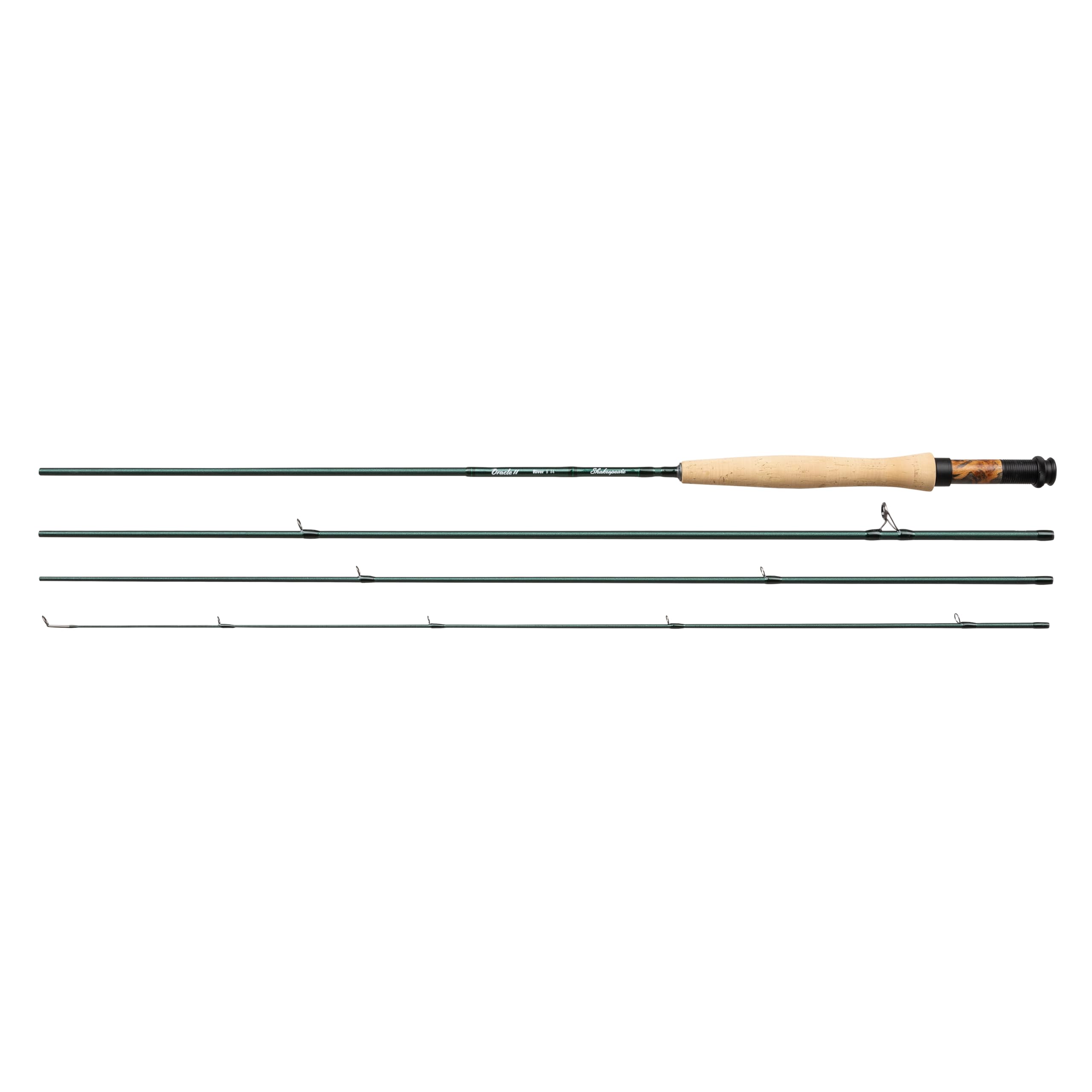 Shakespeare Oracle 2 Flussfliegenrute - Hochleistung Carbon Konstruktion, schnelle Aktion, Sensible Spitze, leichtes Design, komfortabler Korkgriff, ideal zum Flussfliegenfischen - 9ft