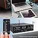 Pyle 200W Wireless Bluetooth Home Stereo Amplifier - Multi-Channel Audio Receiver with Optical - Phono - Coaxial - FM - USB/SD - AUX - RCA - 2 Mic Inputs - ‘Talk-Over’ - Antenna - Remote - PDA4BU