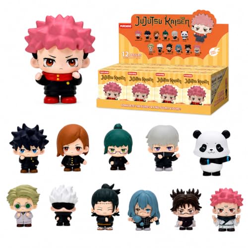Jjk Kör Kutu Mini Figürler 12'li Paket - Resmi Jujutsu Kaisen Figür Seti, Gojo Satoru, Yuji Itadori, Sukuna, Anime Koleksiyon Hediye Seti Tam Set, Koleksiyonerler ve Teşhir için Kopya Yok