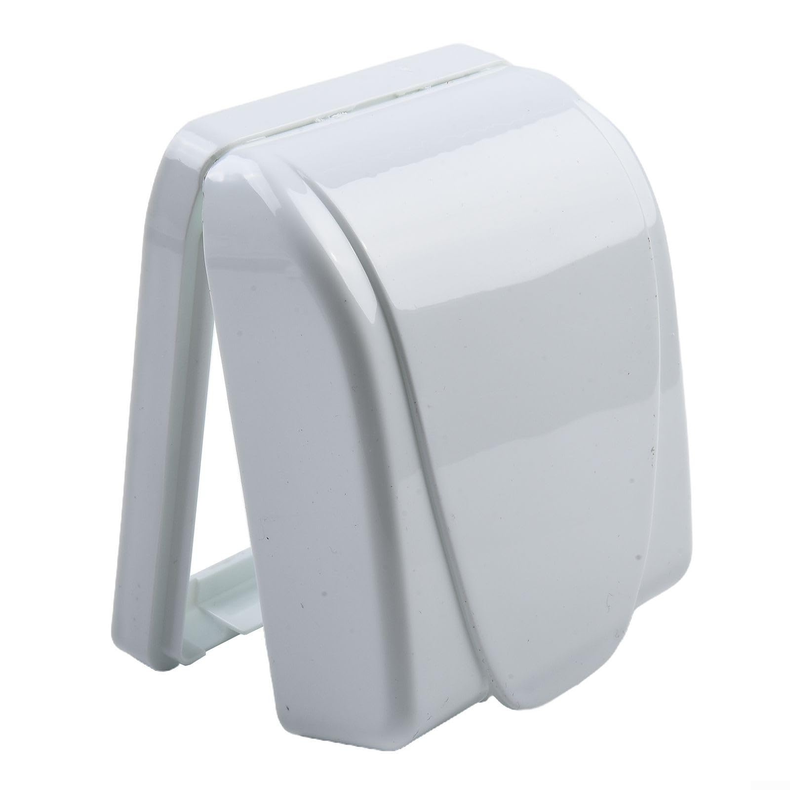 Plastic Wall Switch Cover Box for 86 Type Wall Socket with Flip Cap Providing Practical Protection and Easy Access to Electrical Controls (White)