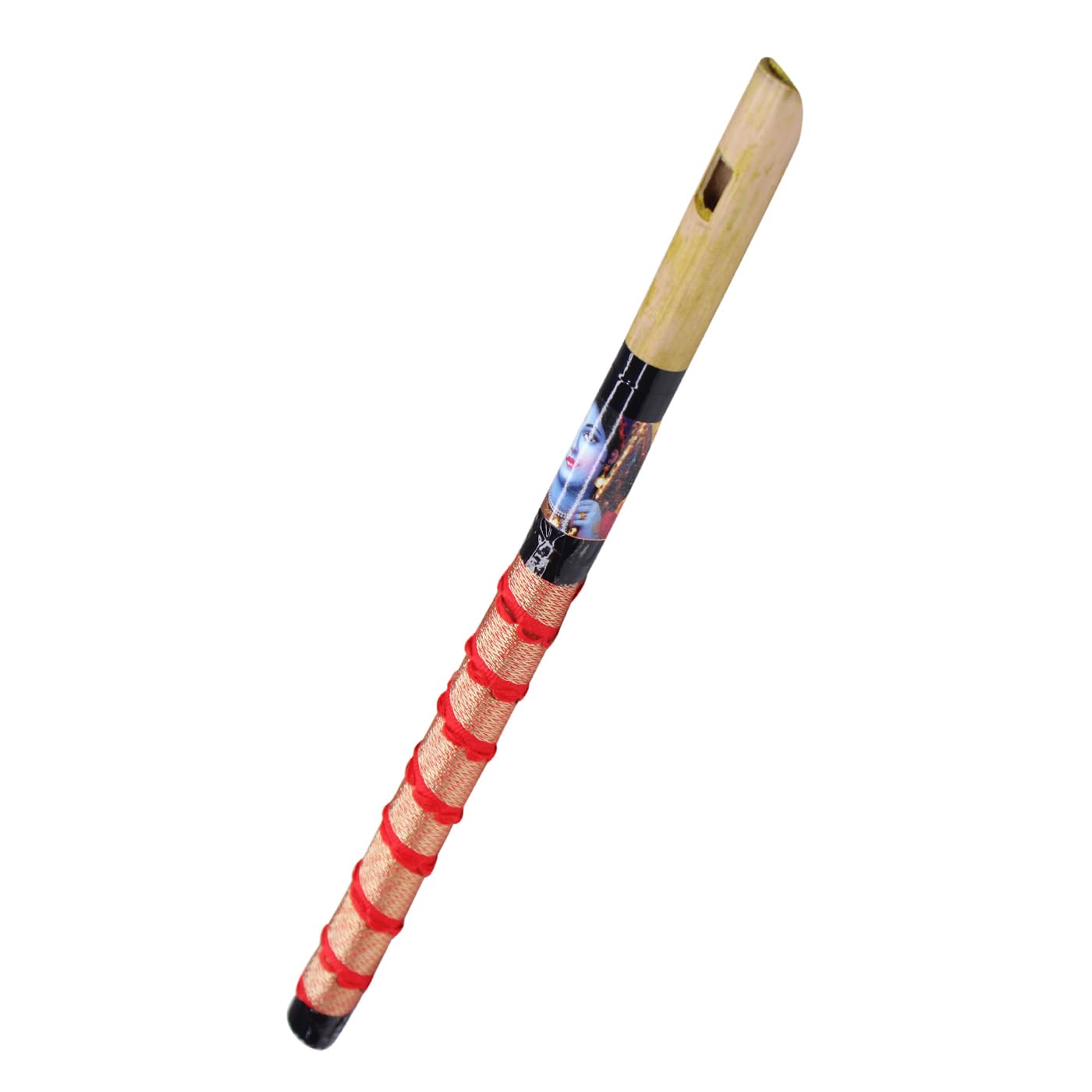 KYNA Musical Bamboo Wooden Basuri Instrument Krishna Ji Bansi Murli For Laddo Gopal Janmastami Special-Pack Of 1 Pcs (Bansuri-005)-picture-11