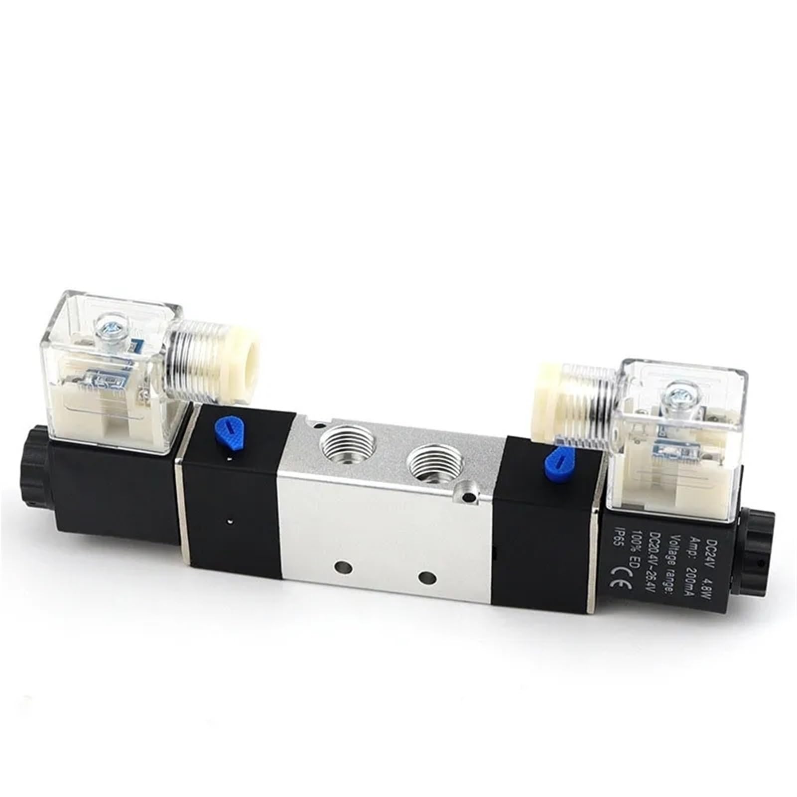 Elettrovalvola pneumatica 4V220-08 220 V, 5 vie, 2 posizioni, bobina 1/4", lega interna, 1 pezzo(4v220-08,DC 24V)