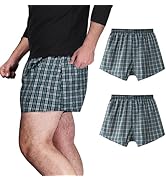 TIICHOO Incontinence Underwear for Men Washable Urinary Leak Proof Boxers with Front Fly Regular ...